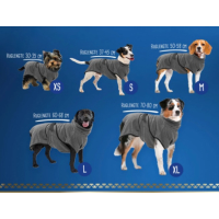 Royal Dry Bademantel für Hunde M - Rückenlänge 50 - 58 cm