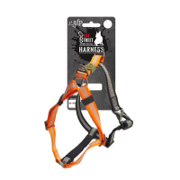 Nylon Geschirr - Orange XL 70-100 cm