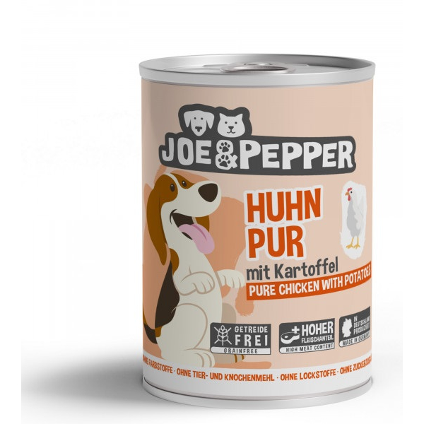 Joe & Pepper Dog Huhn pur mit Kartoffel 1 x 400g