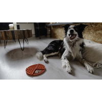 Leckmatte - Eat Slow Live Longer Lick Mat Dimensionen Rund Grau