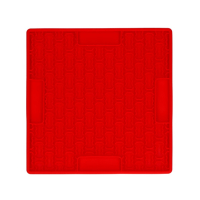 Leckmatte - Eat Slow Live Longer Lick Mat Knochen Rot
