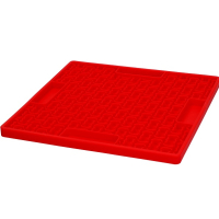 Leckmatte - Eat Slow Live Longer Lick Mat Knochen Rot