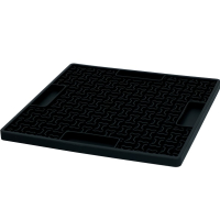 Leckmatte - Eat Slow Live Longer Lick Mat Knochen Grau