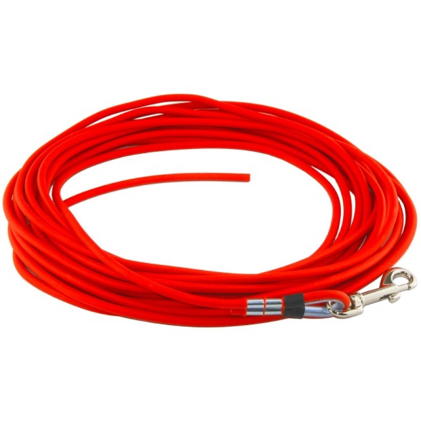 Schleppleine 12m - rund Ø6mm Beta BioThane® Neon/Orange (OR522)